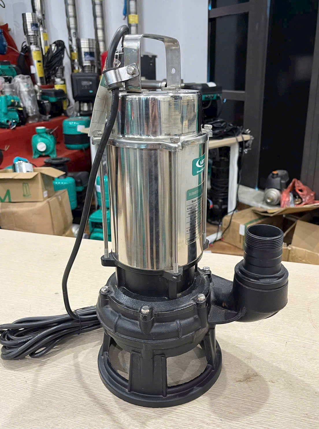 OEM 50GNWQD10-12-1.1S Máy bơm chìm cánh cắt OEM 50GNWQD10-12-1.1S