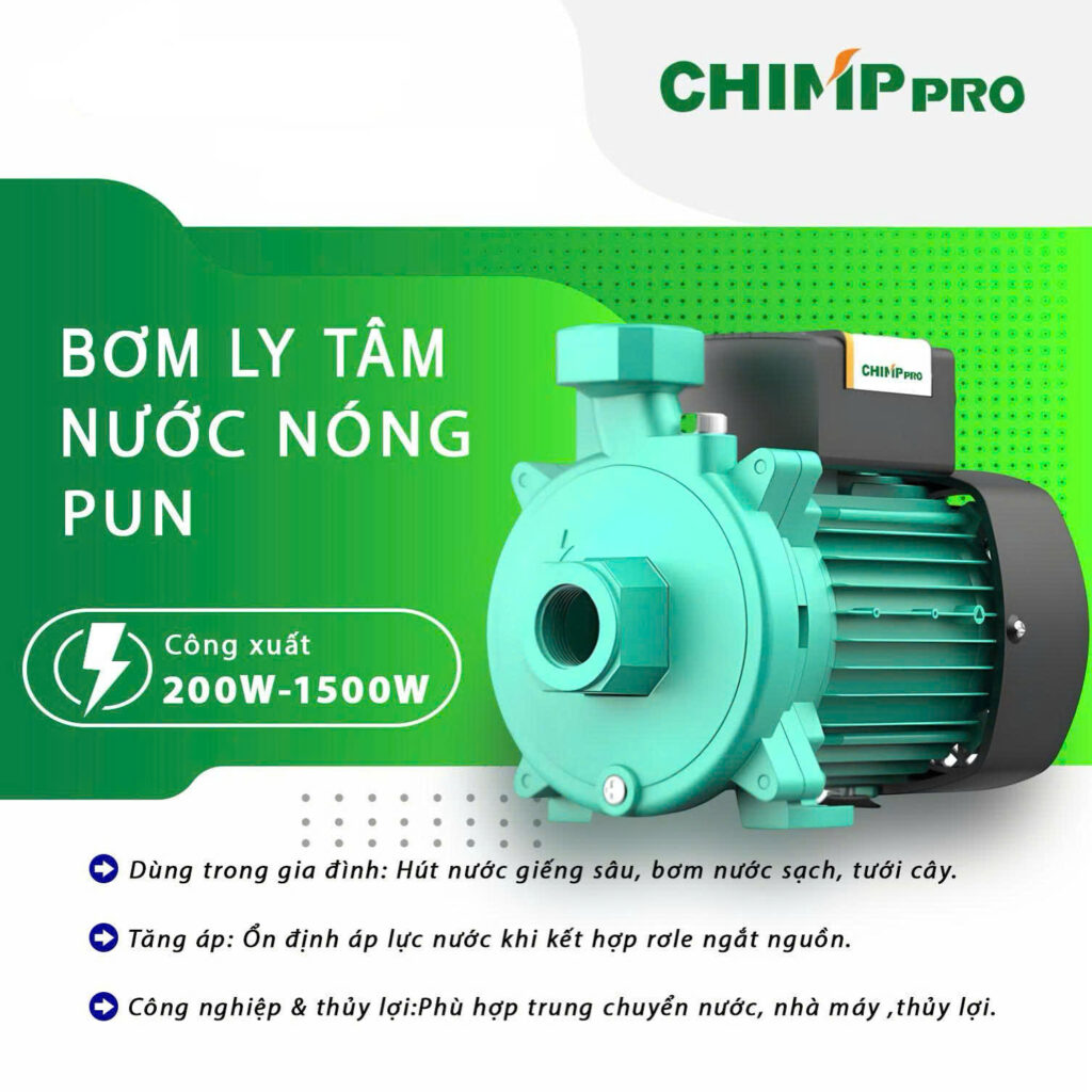 Bơm ly tâm nước nóng PUN