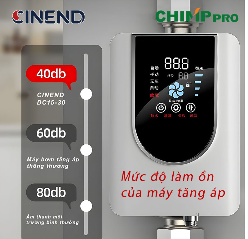 Bơm tăng áp điện DC 36V CHIMPPRO DC15-30 Bơm tăng áp điện DC 36V CHIMPPRO DC15-30