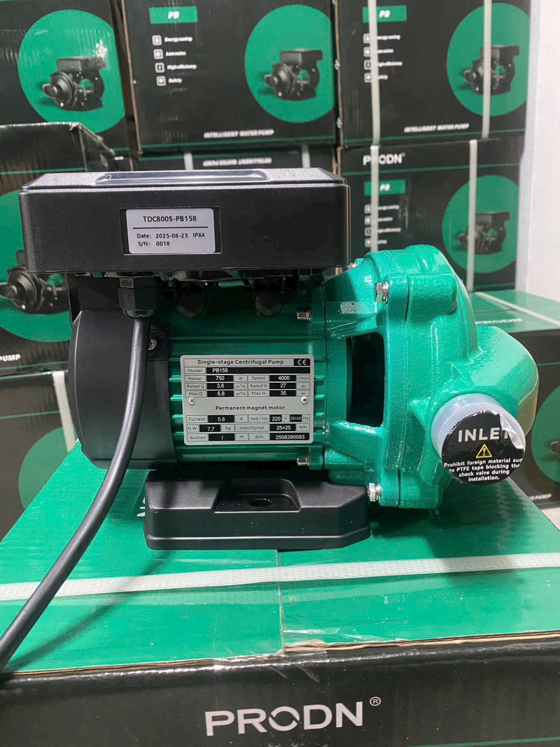 Bơm tăng áp biến tần PRODN PB158-0.75KW Bơm tăng áp biến tần PRODN PB158-0.75KW