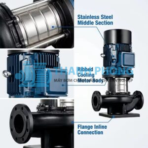 Máy bơm trục đứng Inline OEM TD