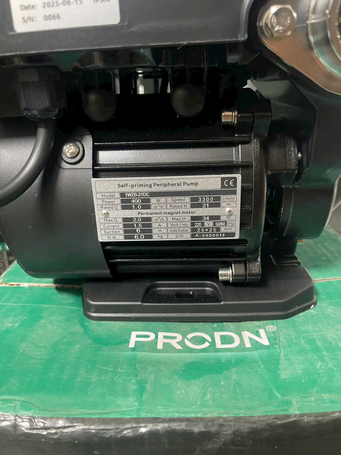 PRODN 1WZB-21DCR-0.4KW Bơm tăng áp biến tần PRODN 1WZB-21DCR-0.4KW